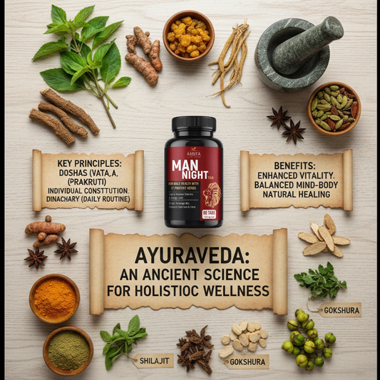 MAN NIGHT VIGOR Daily Energy & Wellness Formula for Men